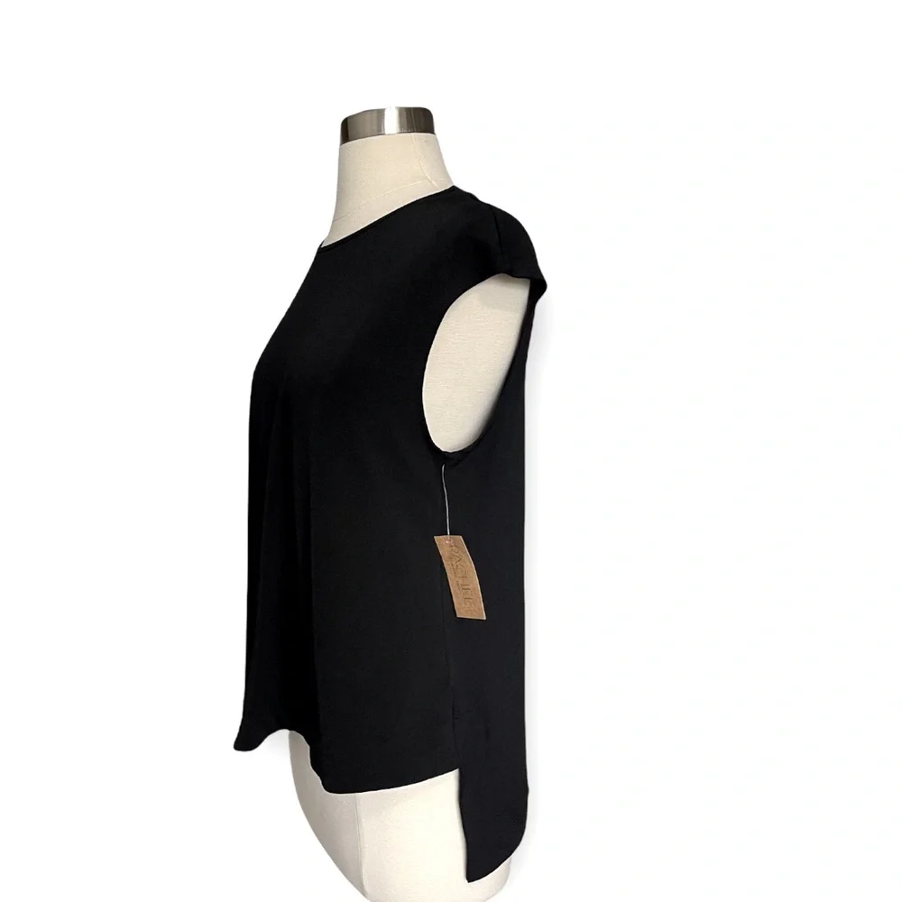 Rachel Roy Sleeveless Blouse Top NWT Size XS Black in Color - Picture 2 of 7